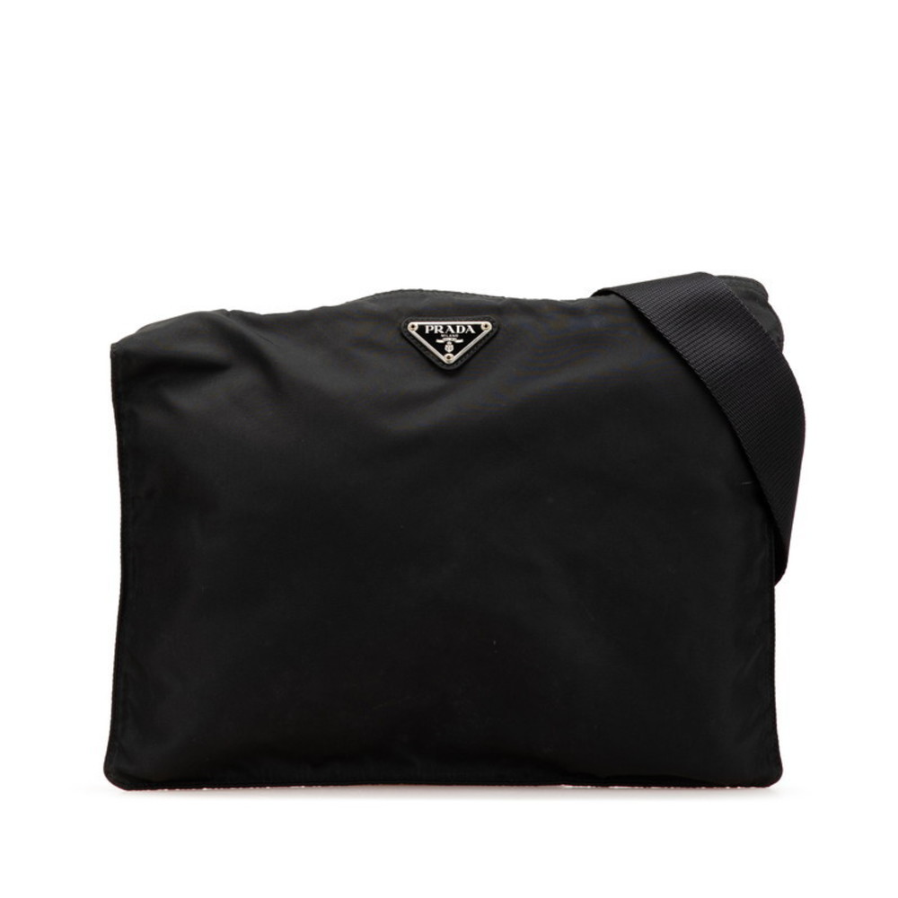 Prada Black Nylon Triangular Crossbody - image 2
